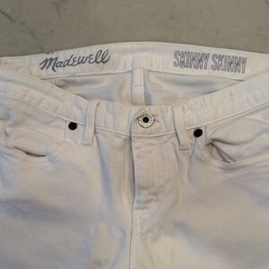 Madewell women’s  Skinny Jeans in Crisp White